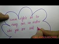 Video thumbnail for 10 Best Slogan For Human Rights l Human Right Day l Human Right Qoutes I Calligraphy Creators l