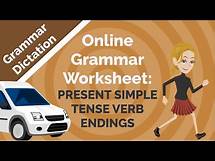 Video thumbnail for Online Grammar Worksheet-Present Simple Tense Verb Endings
