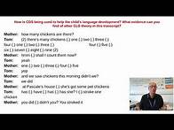 Video thumbnail for English Language A Level Analysing CDS Features Paul Heselton
