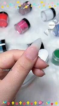 Video thumbnail for Morovan Art (@morovanofficial1) - Dip Powder Nails Without UV Light | Polygel Polish Tutorial