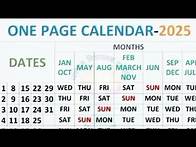 Video thumbnail for calendar 2025,ultimate 2025 calendar set,one page calendar,new year 2025 one page calendar#2025