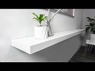 Video thumbnail for How To Install Floating Shelves | Easy DIY IKEA Floating Shelves Install!