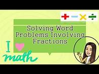 Video thumbnail for Solving Word Problems Involving Fractions -Grade 5