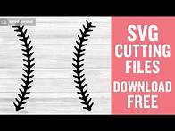 Video thumbnail for Baseball Stitches Svg Free Cut File for Cricut