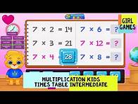 Video thumbnail for Multiplication Kids Game Times Table 1-12 Intermediate - Multiplication Tables for Grade 2, Grade 3