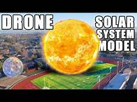 Video thumbnail for Solar System Model From a Drone's View