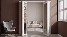 Video thumbnail for Bifold Doors for 60"x 80" Opening, 3-Lite Tempered Frosted Glass Closet Door with Sliding Hardware Kit, Interior Bi Fold Doors for Pantry, Solid Build Quality & Easy Install