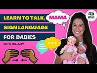 Video thumbnail for Learn to talk! Baby’s First Words & Sign Language! Baby Sign Language, ASL, Christian Baby Learning!