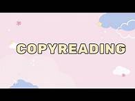 Video thumbnail for COPYREADING | HEADLINING | Copyediting | Campus Journalism | Journalism