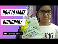 Video thumbnail for How to make dictionary/ school project
