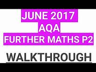 Video thumbnail for AQA GCSE Further Maths Level 2 June 2017 Paper 2 Walkthrough Part 1