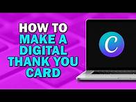 Video thumbnail for How To Make A Digital Thank You Card In Canva (Quick Tutorial)​