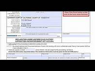 Video thumbnail for FL-105 Declaration Under the Uniforma Child Custody Jurisdiction Enforcement Act