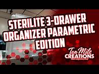 Video thumbnail for Sterilite 3-Drawer Organizer Insert parametric edition