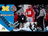 Video thumbnail for Michigan Wolverines vs. Ohio State Buckeyes | COLLEGE FOOTBALL HIGHLIGHTS | 11/30/2024 | NBC Sports