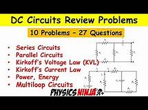 Video thumbnail for DC Circuits Review Problems