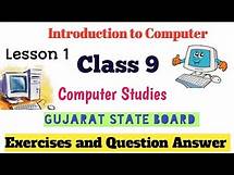 Video thumbnail for Class 9 Computer lesson 1 Introduction to Computer Textbook exercise solution Gujarat board