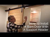 Video thumbnail for How To Install A Barn Door With A Support Header| RealCraft