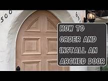 Video thumbnail for How to make and install a custom Arched Slab Door