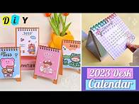 Video thumbnail for How to make a 2023 desk calendar at home _ DIY Calendar 2023