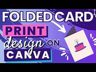 Video thumbnail for Folded Card Print Design On Canva Full Tutorial - Canva Print On Demand