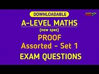 Video thumbnail for A Level Maths Revision: Proof Exam Questions