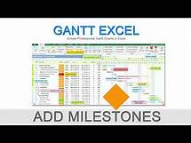 Video thumbnail for Add Milestones in Gantt Charts - Gantt Excel