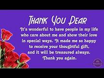 Video thumbnail for Thank You Messages for Gift Received