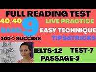 Video thumbnail for IELTS ACADEMIC READING Passage 3 TEST 7- Music and Emotions