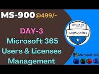 Video thumbnail for Microsoft Office 365 Users and License Management step by step guide ! Full Office 365 MS-900 Course