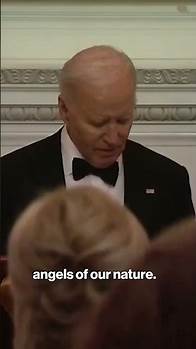 Video thumbnail for Joe Biden butchers line from Abraham Lincoln’s inaugural address #shorts