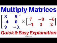 Video thumbnail for How to Multiply Matrices with Different Dimensions | Step-by-Step Explanation