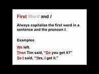 Video thumbnail for Capitalization Lesson | When to Capitalize in the English Language