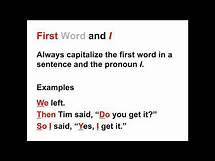 Video thumbnail for Capitalization Lesson | When to Capitalize in the English Language
