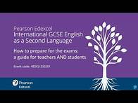 Video thumbnail for Revision support for International GCSE English as Second Language (4ESX2)