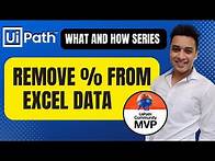 Video thumbnail for UiPath | Remove Characters from Excel Data | Replace Characters in Excel Column | RPA