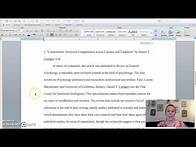 Video thumbnail for Annotated Bibliography Sample
