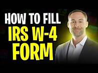 Video thumbnail for How to Fill Out an IRS W-4 Form | Tax Guide for Americans (2025)