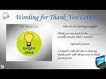 Video thumbnail for How to write thank you letters ***