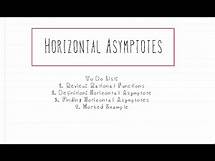 Video thumbnail for Algebra: Guide to Understanding Horizontal Asymptotes