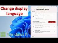 Video thumbnail for How to change Windows 11 Display Language settings and file explorer