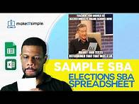 Video thumbnail for CSEC IT SBA Trinbarjam | Spreadsheet | Sample SBA Full Solution