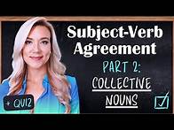 Video thumbnail for Subject Verb Agreement in English Grammar | Part 2: Collective Nouns