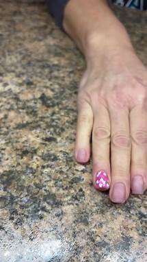 Video thumbnail for Valentine's Day Nail Design with Pink and White Hearts