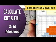 Video thumbnail for Calculate Earthworks Cut & Fill with a Spreadsheet | The Grid Method