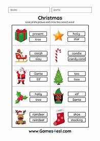 Video thumbnail for Free Printable Christmas Worksheets | Games4esl
