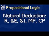 Video thumbnail for Natural Deductive Logic: RULES #1 (R, &E, &I, MP, CP)