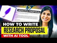 Video thumbnail for Write a Research Proposal with AI Tool!🔥 All sections explained in detail 🤯 Jenni AI