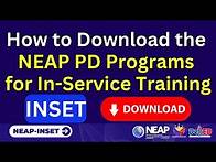 Video thumbnail for How to Download In-Service Training Programs (INSET) from NEAP