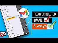 Video thumbnail for How To Recover Permanently/Temporarily Deleted Email from Gmail | Recover Deleted Mails